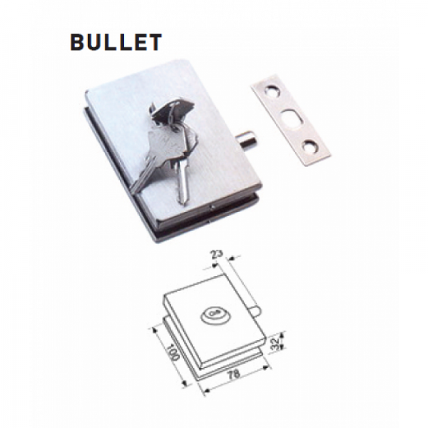 Κλειδαριές για γυάλινες πόρτες FS007